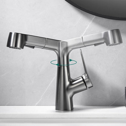 Modern Extendable Kitchen Sink Faucet with Lever Handle