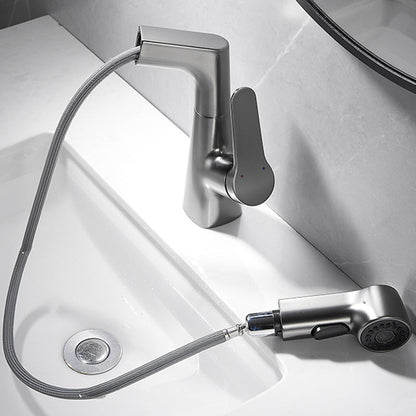 Modern Extendable Kitchen Sink Faucet with Lever Handle