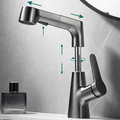 Modern Extendable Kitchen Sink Faucet with Lever Handle