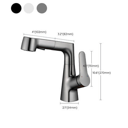 Modern Extendable Kitchen Sink Faucet with Lever Handle