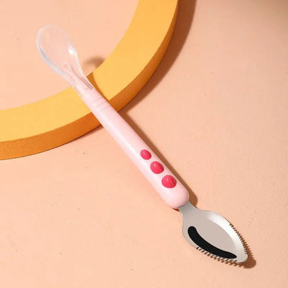 Baby Feeding Spoon with Soft Scraper