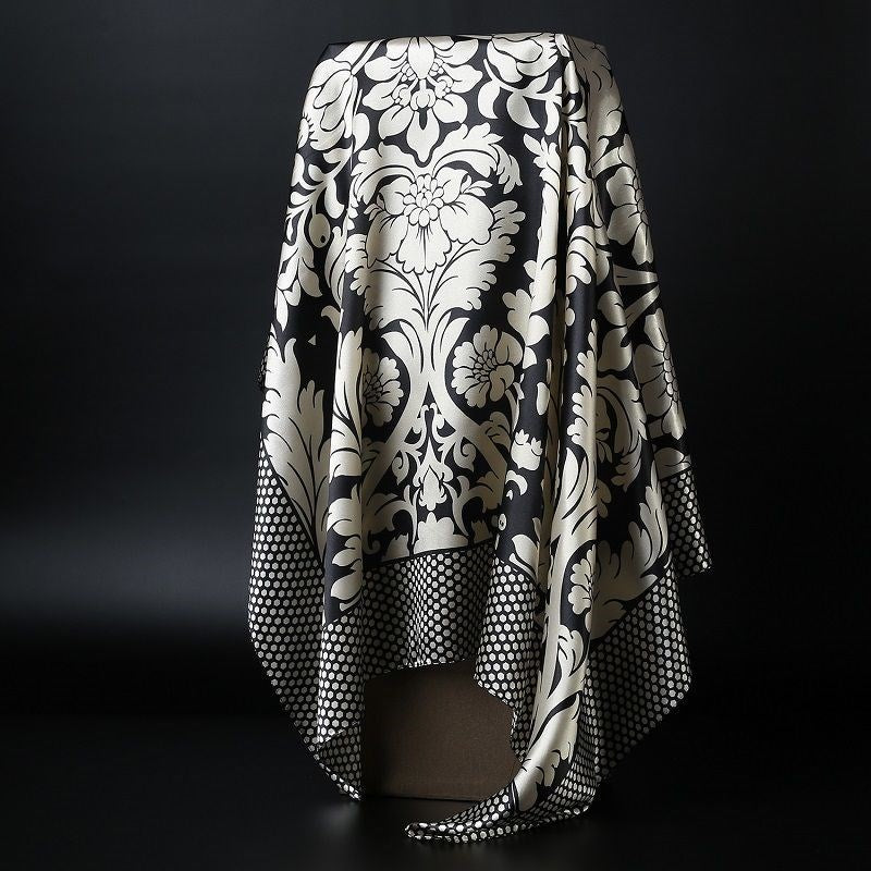 Big Soft Lightweight Square Silk Scarf