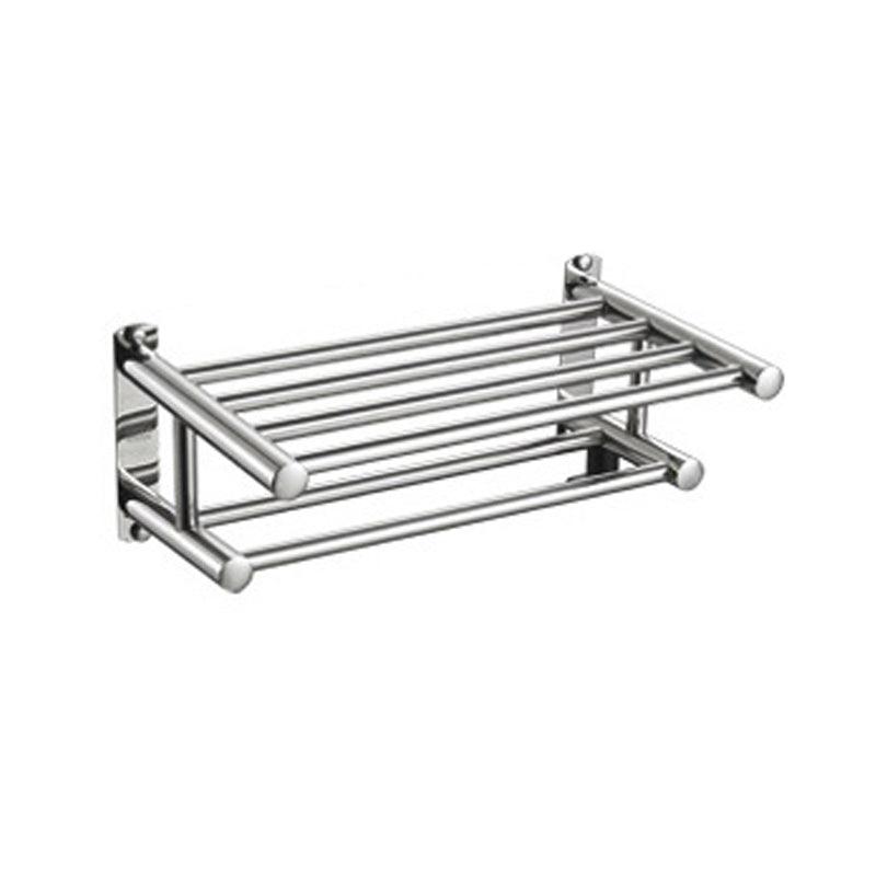 Luxury Chrome Bathroom Accessory Set with Towel Rack