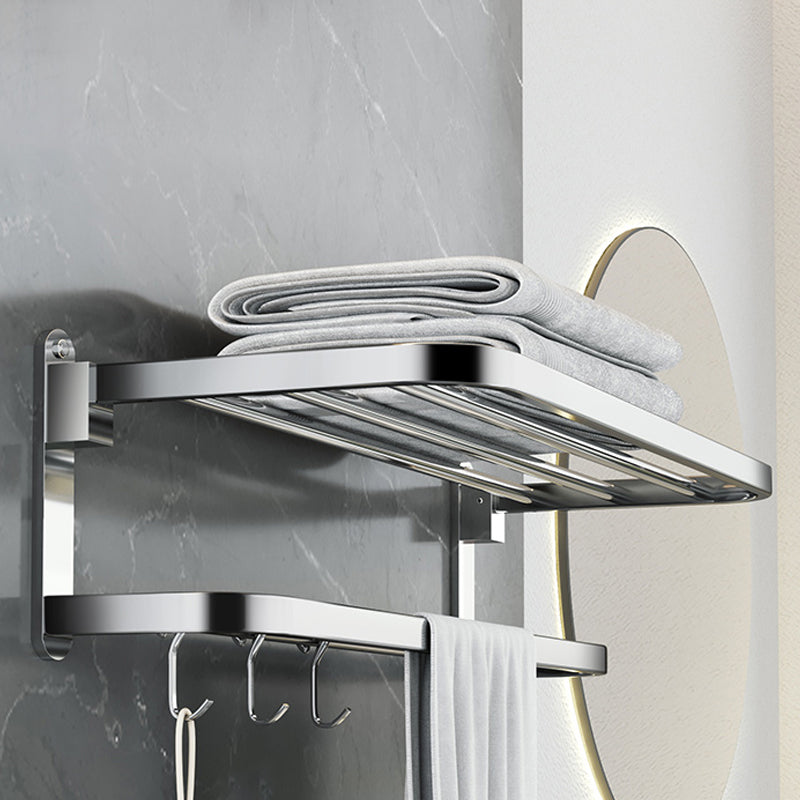 Luxury Chrome Bathroom Accessory Set with Towel Rack