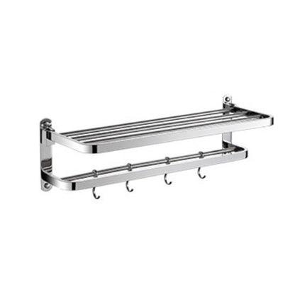 Luxury Chrome Bathroom Accessory Set with Towel Rack