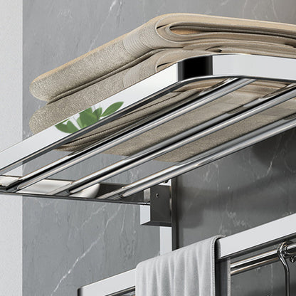 Luxury Chrome Bathroom Accessory Set with Towel Rack