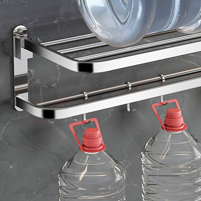 Luxury Chrome Bathroom Accessory Set with Towel Rack