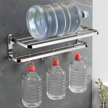 Luxury Chrome Bathroom Accessory Set with Towel Rack