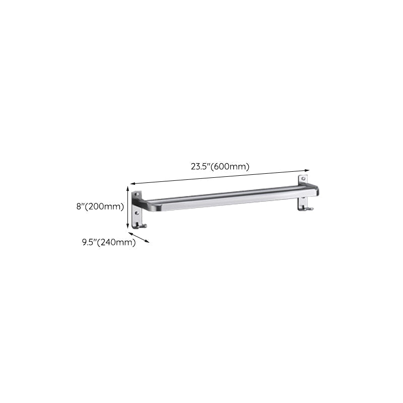 Luxury Chrome Bathroom Accessory Set with Towel Rack