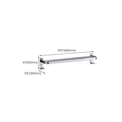 Luxury Chrome Bathroom Accessory Set with Towel Rack