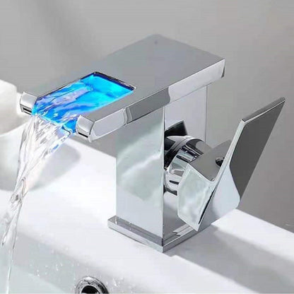 Modern LED Bathroom Sink Faucet One Hole Installation - Cofik