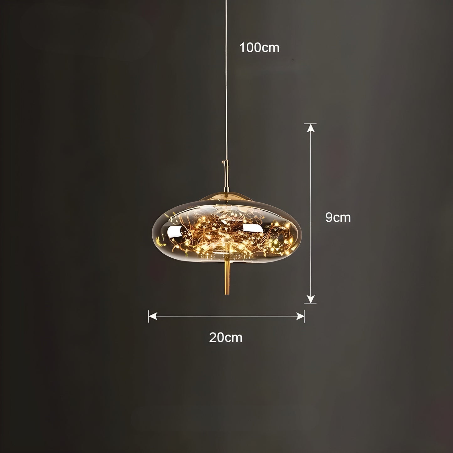 Stylish LED Hanging Star Light Fixture