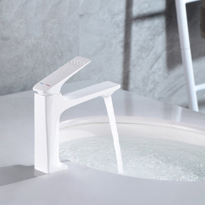 Stylish Copper Bathroom Sink Faucet with Lever Handle