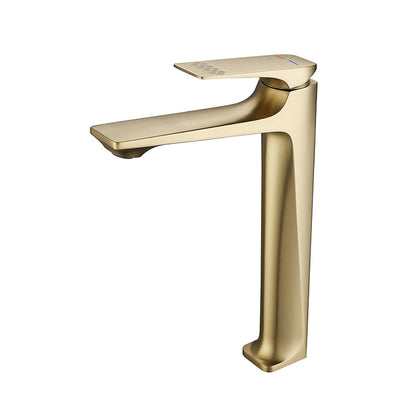 Stylish Copper Bathroom Sink Faucet with Lever Handle