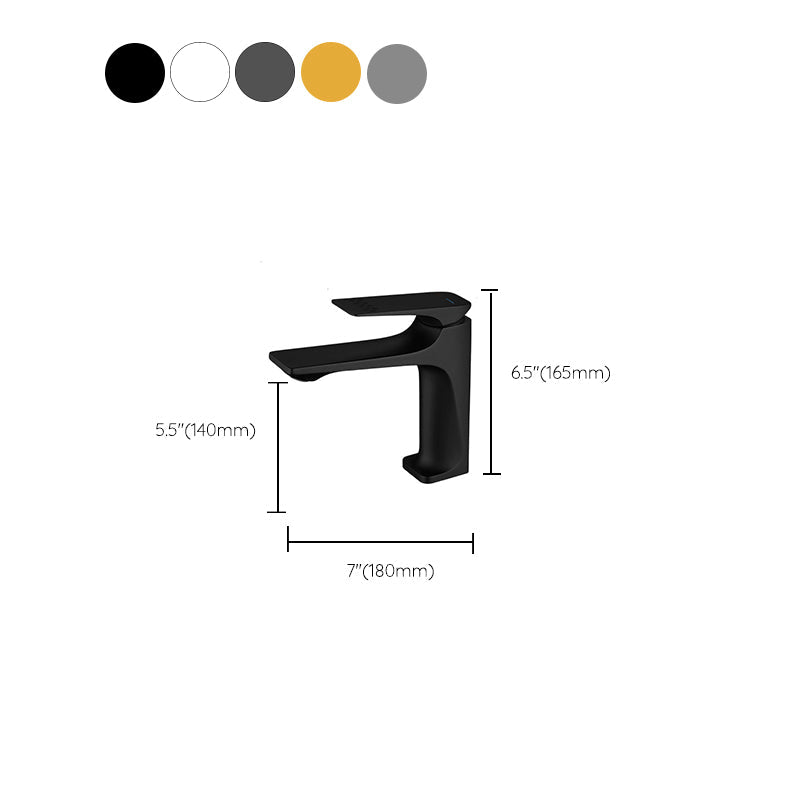 Stylish Copper Bathroom Sink Faucet with Lever Handle