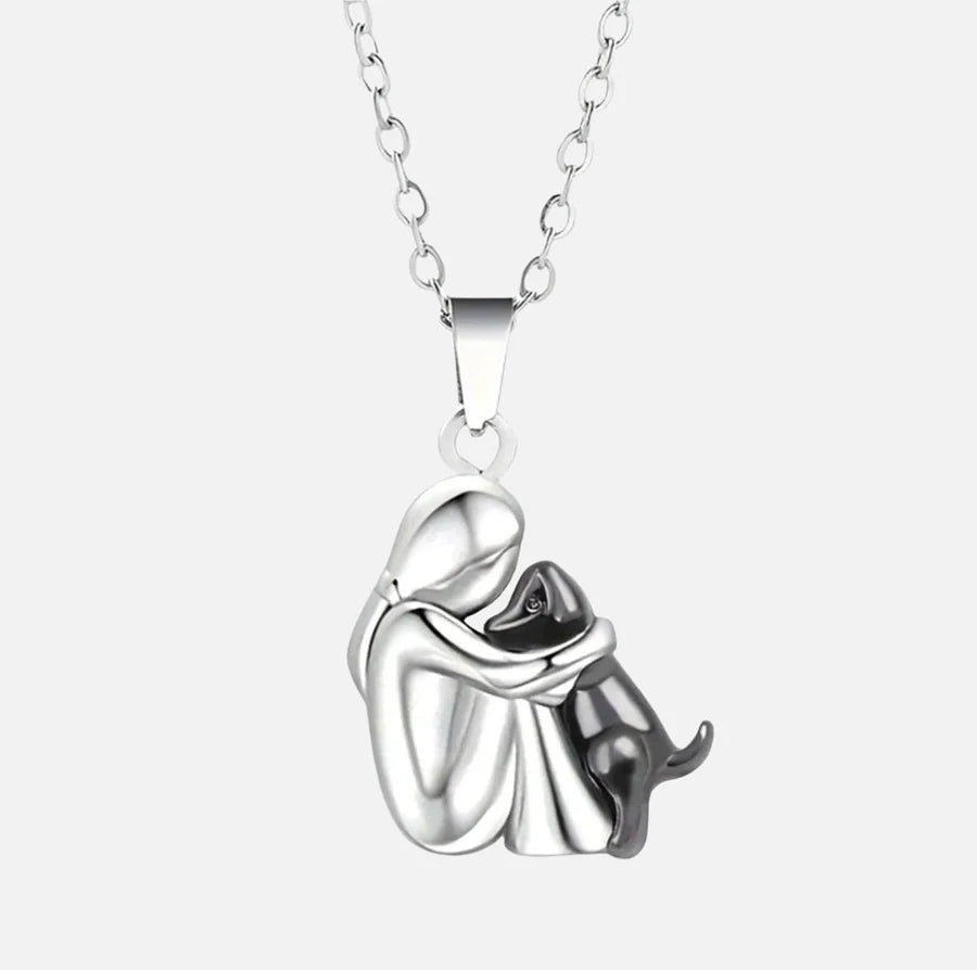 Pet Love Dog Owner Heart Necklace