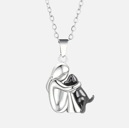 Pet Love Dog Owner Heart Necklace