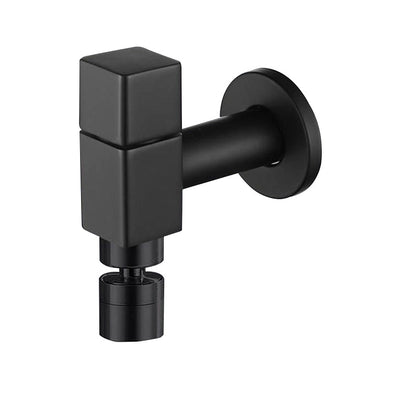 Modern Wall Mount Bathroom Faucet Solid Brass Finish