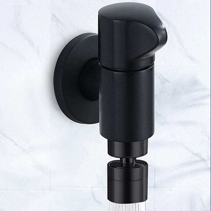 Modern Wall Mount Bathroom Faucet Solid Brass Finish