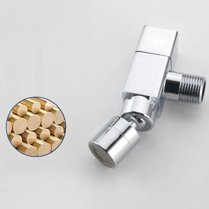 Modern Wall Mount Bathroom Faucet Solid Brass Finish
