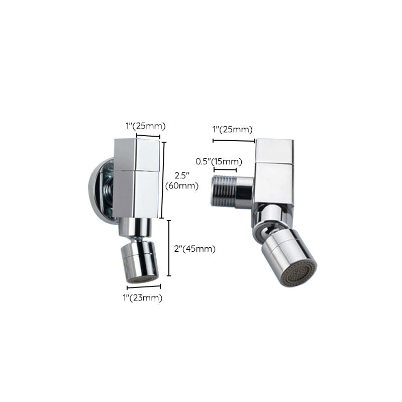 Modern Wall Mount Bathroom Faucet Solid Brass Finish