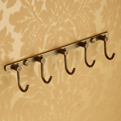 Vintage Brass Bathroom Accessory Set with Shelf and Towel Bar