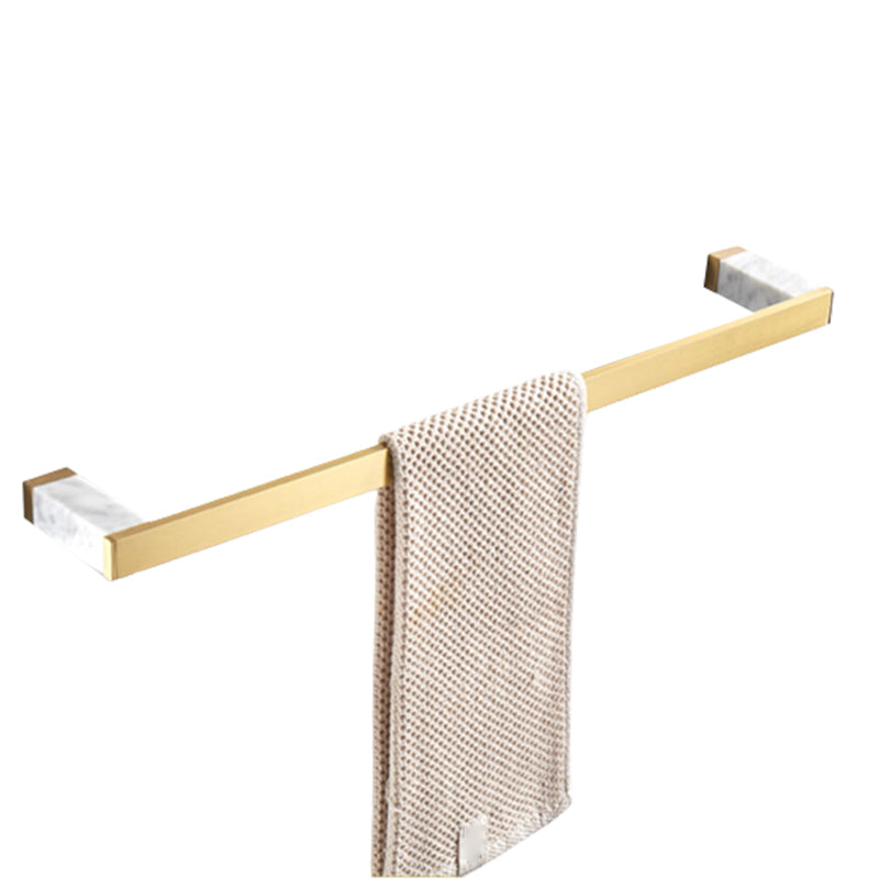 Luxury Gold Bathroom Accessory Set Marble & Metal