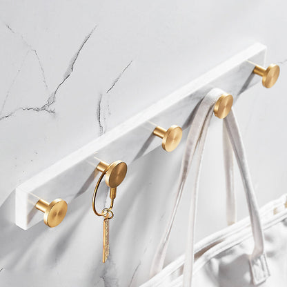 Luxury Gold Bathroom Accessory Set Marble & Metal