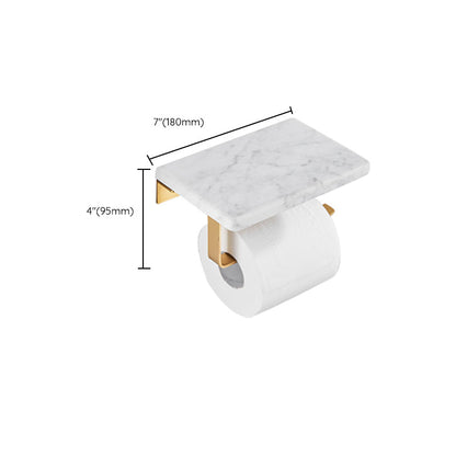 Luxury Gold Bathroom Accessory Set Marble & Metal