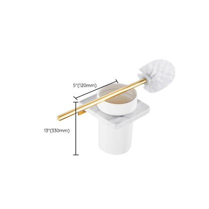 Luxury Gold Bathroom Accessory Set Marble & Metal