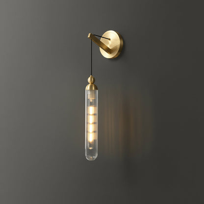 Simple Brass Glass Pendant Light Fixture