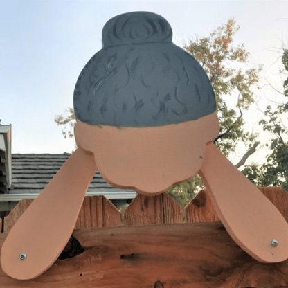 Funny Garden Lady and Man Yard Decor