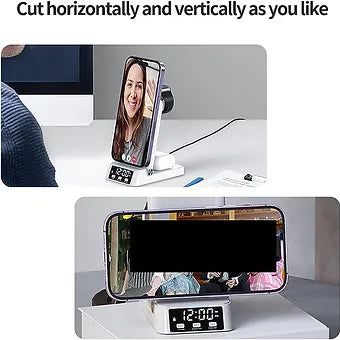 Portable 4-in-1 Phone Holder with Wireless Charger