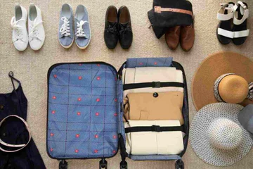 Portable 360 Spin Folding Luggage with Wheels