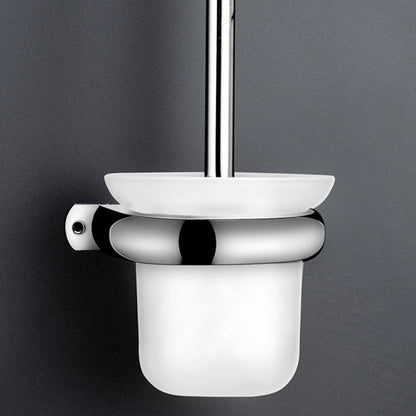 Contemporary Chrome Towel Rack Bathroom Storage Shelf Set