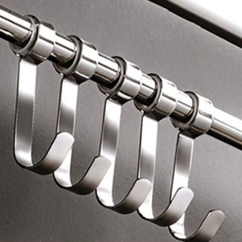 Contemporary Chrome Towel Rack Bathroom Storage Shelf Set