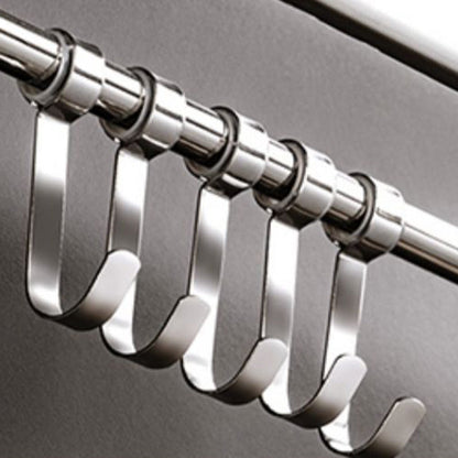 Contemporary Chrome Towel Rack Bathroom Storage Shelf Set