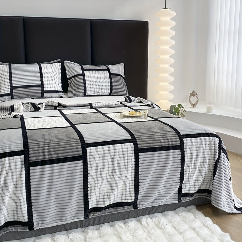 Soft Cozy Stripe Throw Blanket - Cofik