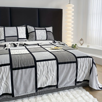 Soft Cozy Stripe Throw Blanket - Cofik