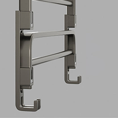 Contemporary Chrome Bathroom Storage Towel Rack Set