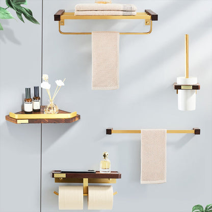 Luxury Gold Bathroom Storage Set