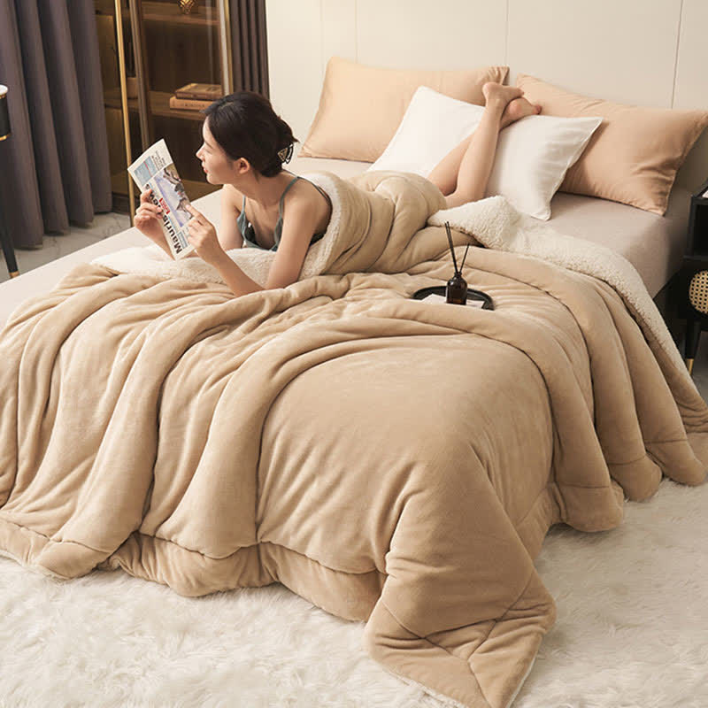 Plush Reversible Square Area Rug – Dense & Cozy