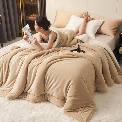 Plush Reversible Square Area Rug – Dense & Cozy