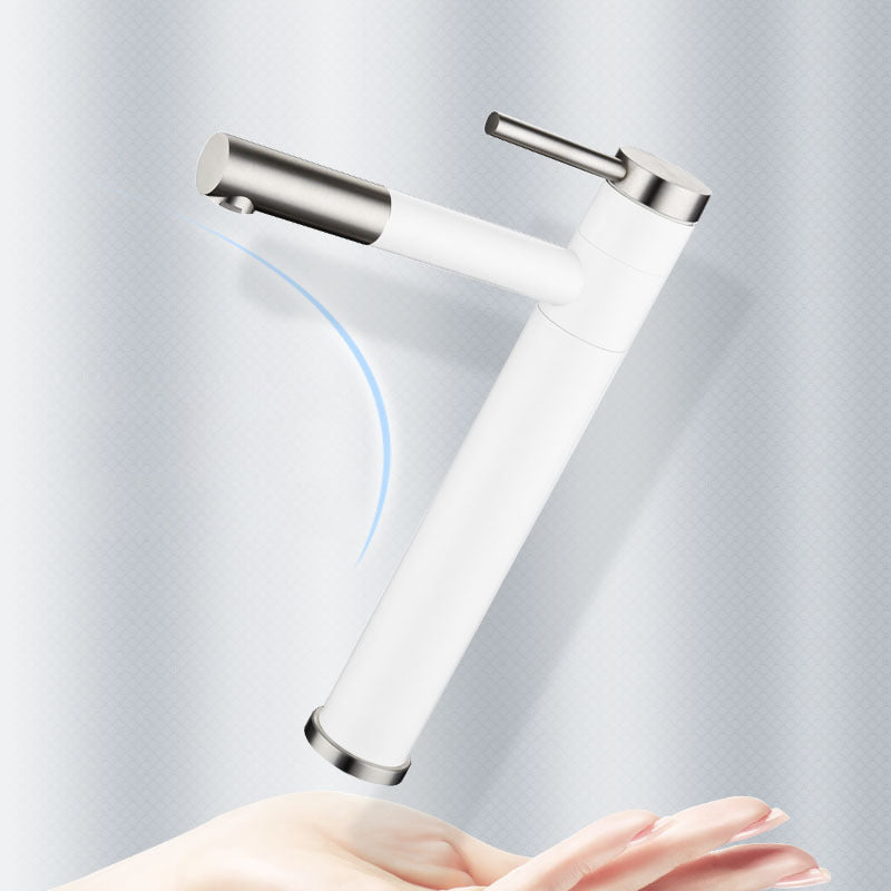 Contemporary Single Handle Stainless Steel Kitchen Faucet