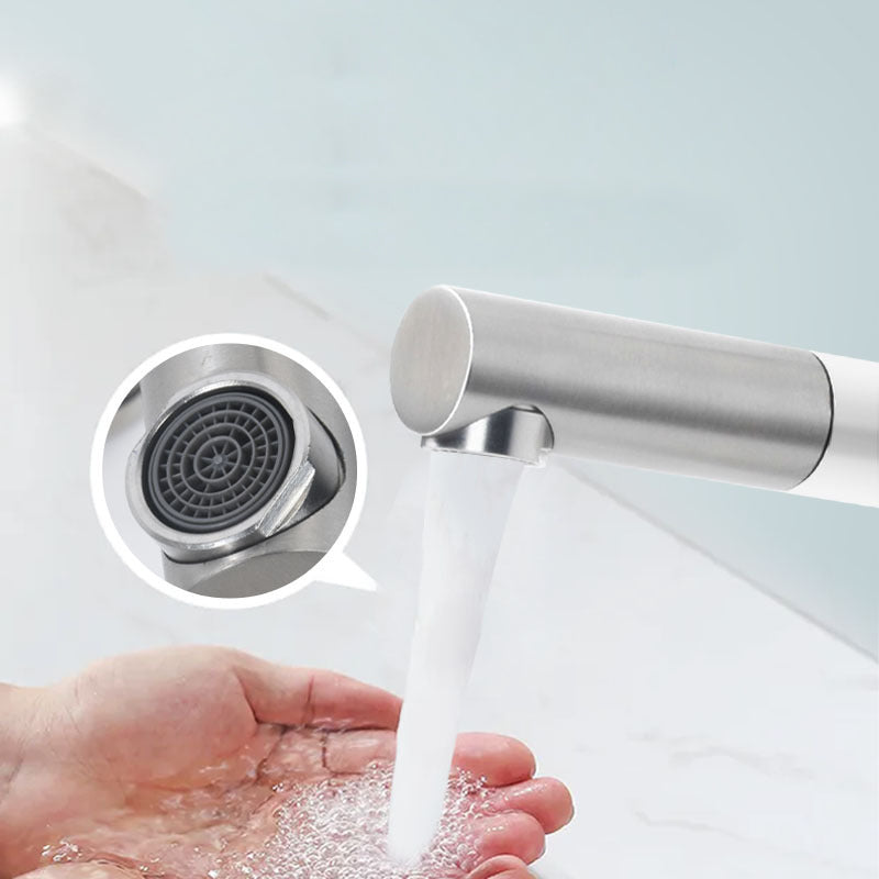 Contemporary Single Handle Stainless Steel Kitchen Faucet