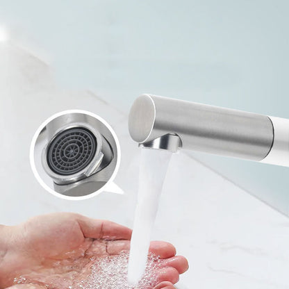 Contemporary Single Handle Stainless Steel Kitchen Faucet
