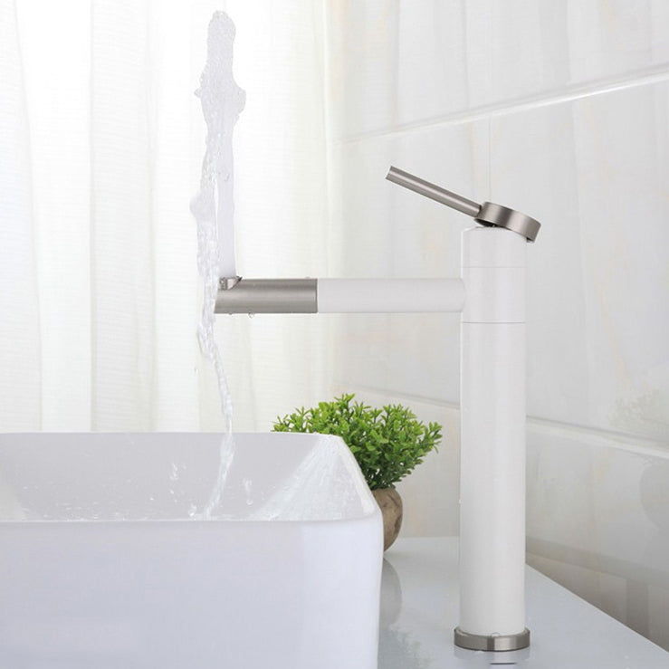 Contemporary Single Handle Stainless Steel Kitchen Faucet