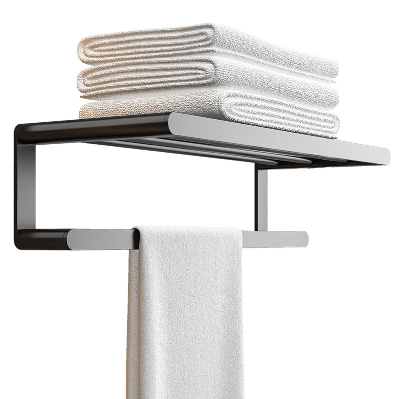 Stylish Bathroom Accessory Set with Towel Rack & Toilet Paper Holder