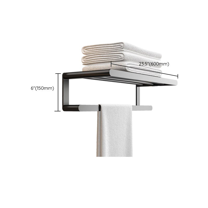 Stylish Bathroom Accessory Set with Towel Rack & Toilet Paper Holder