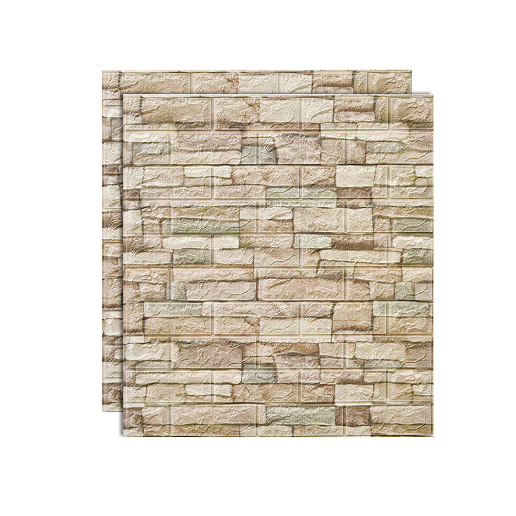 Decorative PVC Wall Panels Set of 2 for Living Room